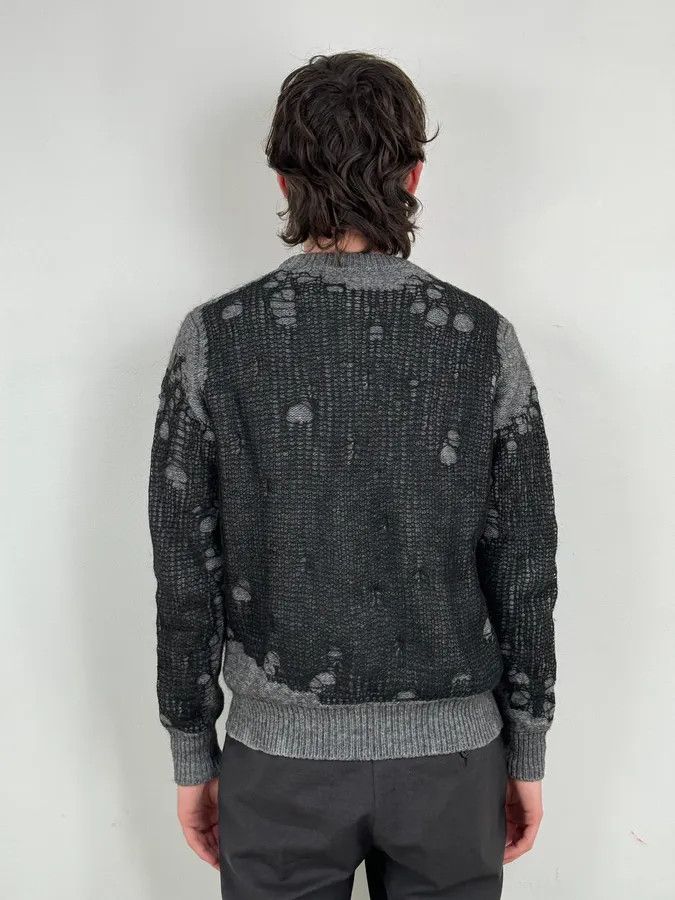 Diesel Diesel Grey & Black Net Contemporary Sweater Size US M / EU 48-50 / 2 - 3 Thumbnail
