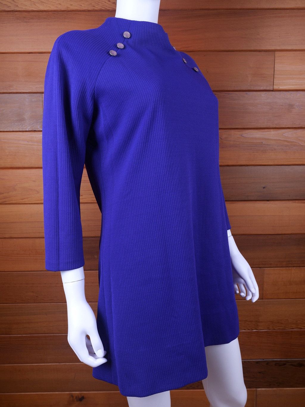 Vintage 1960's Mod Vintage Mini Shift Dress Size M / US 6-8 / IT 42-44 - 7 Thumbnail