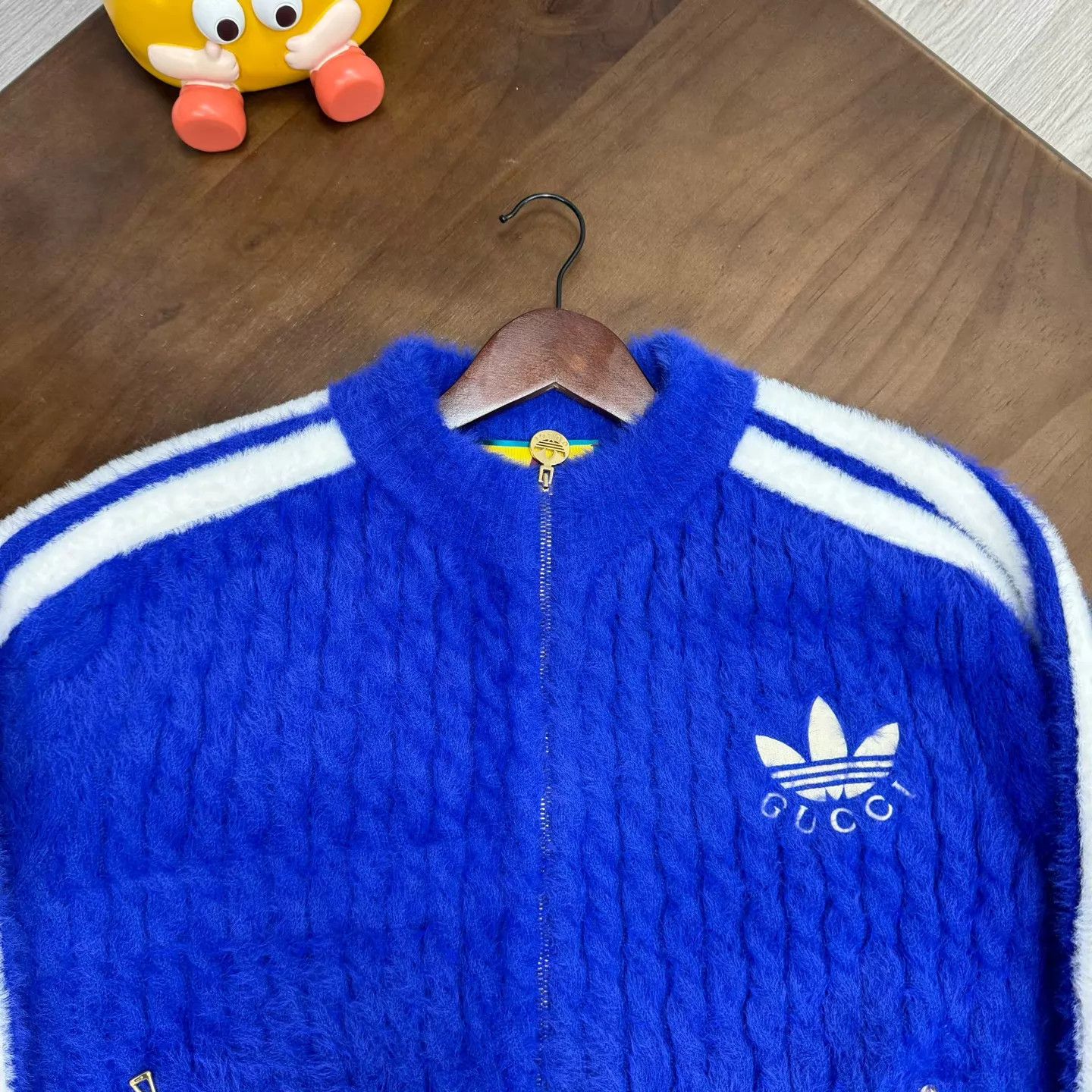 Gucci Gucci Adidas white & blue zip-up sweater jacket Size US M / EU 48-50 / 2 - 7 Thumbnail