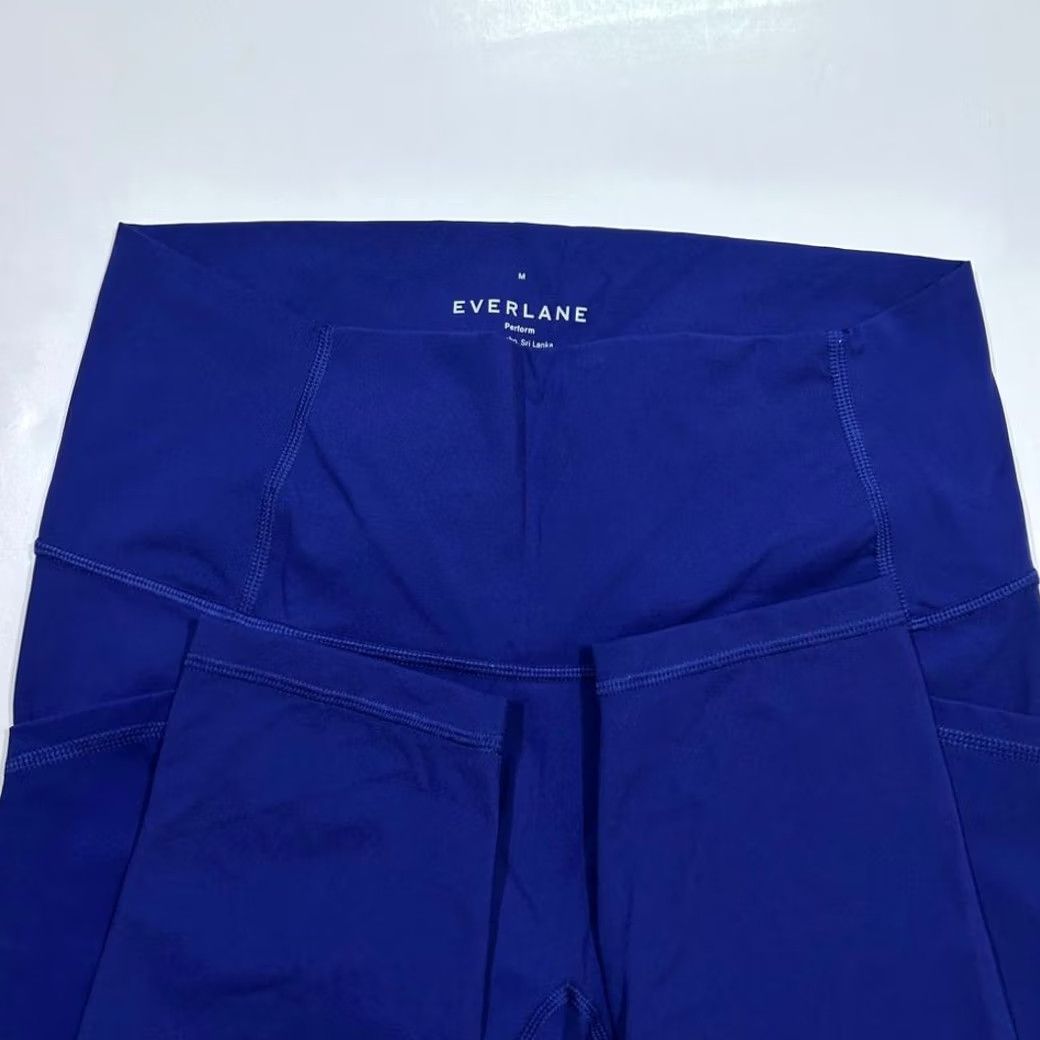 Everlane Everlane Royal Blue High-Waisted Athletic Leggings Yoga Pants Womens Med Size 32" / US 10 / IT 46 - 3 Thumbnail