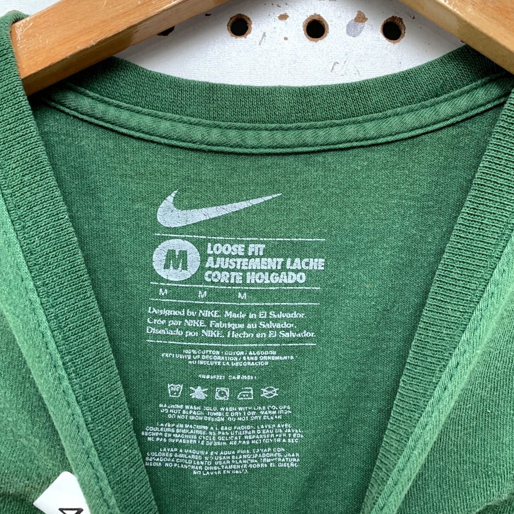 Nike Nike Essential T Shirt Mens M Green Short Sleeve Crew Neck Cotton Loose Fit Shirt Size US M / EU 48-50 / 2 - 3 Thumbnail