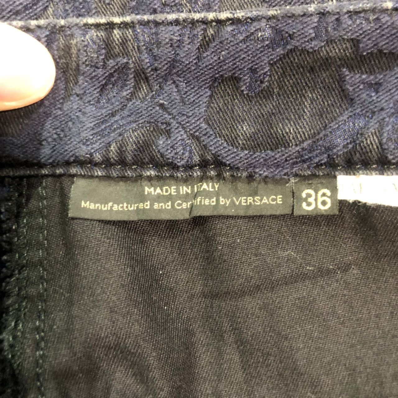 Versace Versace Embroidered printed denim pants Size US 36 / EU 52 - 9 Thumbnail