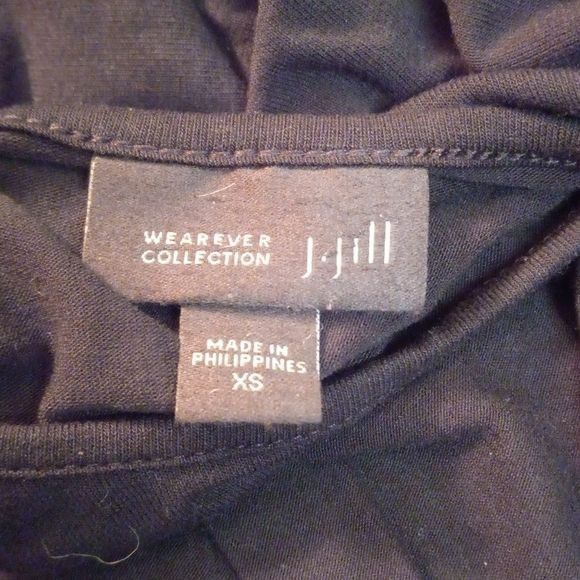 J. Jill J. Jill XS Black Wearever Collection Womens Top 3/4 Sleeve R Size XS / US 0-2 / IT 36-38 - 7 Thumbnail