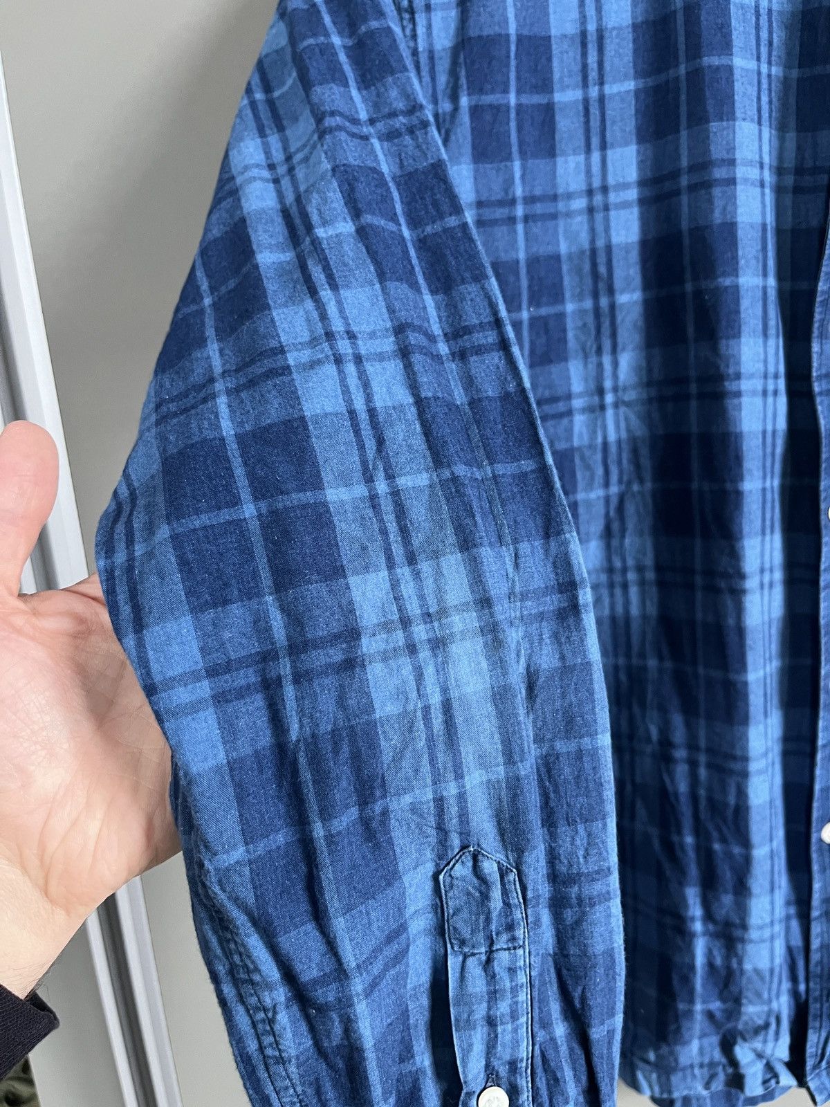 Officine Generale Officine Generale Blue Check Shirt Size US L / EU 52-54 / 3 - 9 Thumbnail