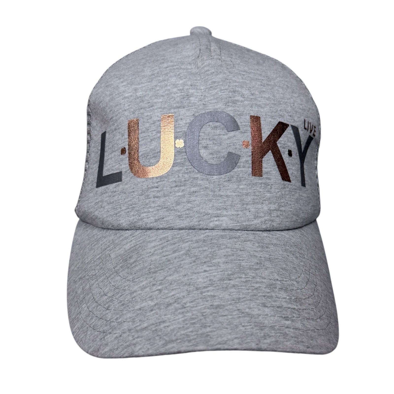 Other Black Clover Top Golf Hat Cap Gold Spellout Live Lucky Size ONE SIZE - 2 Thumbnail