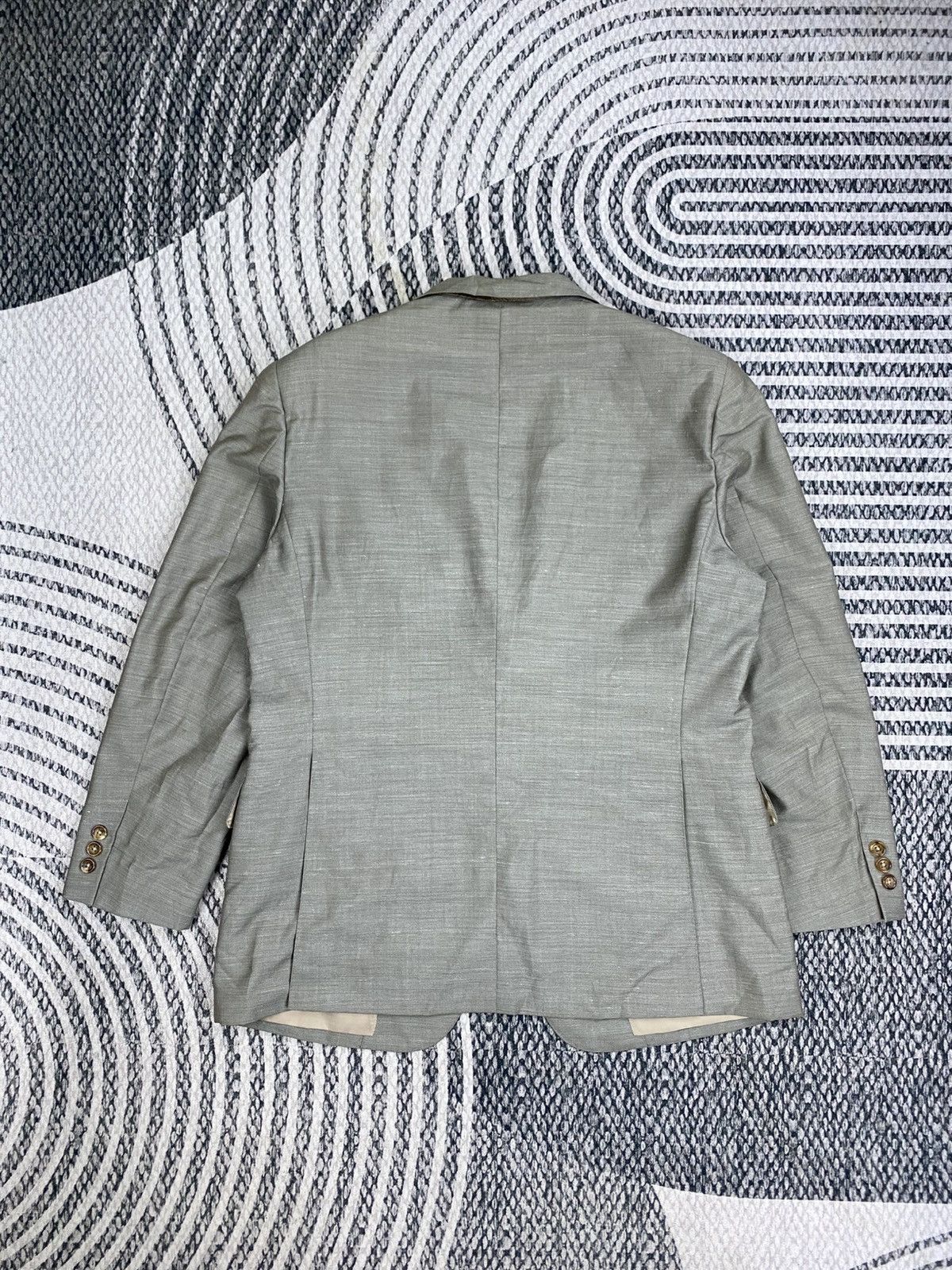 Burberry Vintage Burberry Casual Light Grey Blazer Size US M / EU 48-50 / 2 - 2 Thumbnail