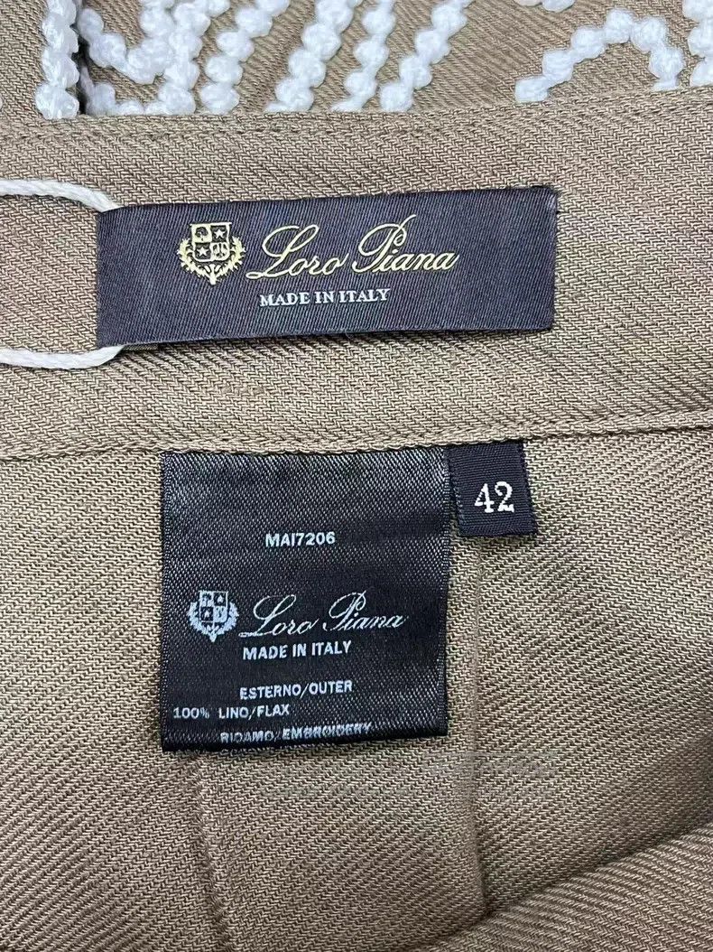 Loro Piana Loro Piana Floral embroidered linen skirt Size 27" / US 4 / IT 40 - 4 Thumbnail