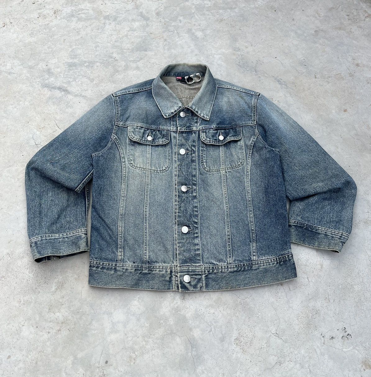 Diesel VINTAGE DIESEL ⛽️ CROPPED DENIM JACKET Size US XS / EU 42 / 0 - 2 Thumbnail
