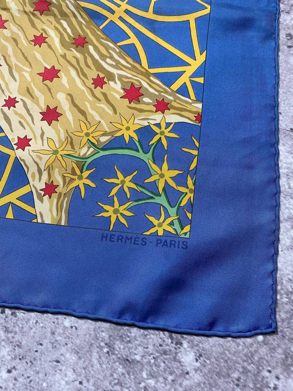 Hermes Vintage Hermes 90’s Axis Mundi Central Scarf Silk Ladies Size ONE SIZE - 7 Thumbnail