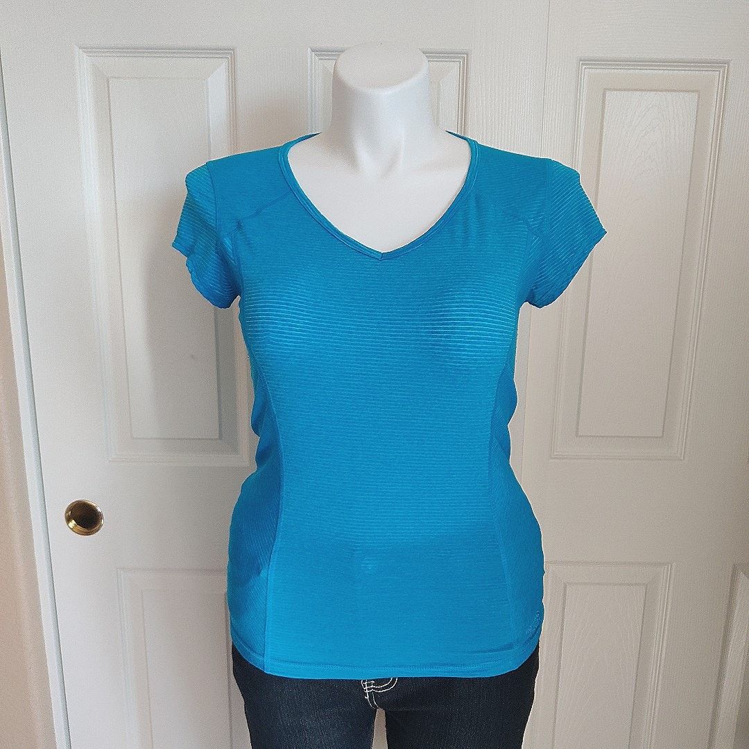 The North Face The North Face ribbed V-neck striped tee Size L / US 10 / IT 46 - 1 Thumbnail