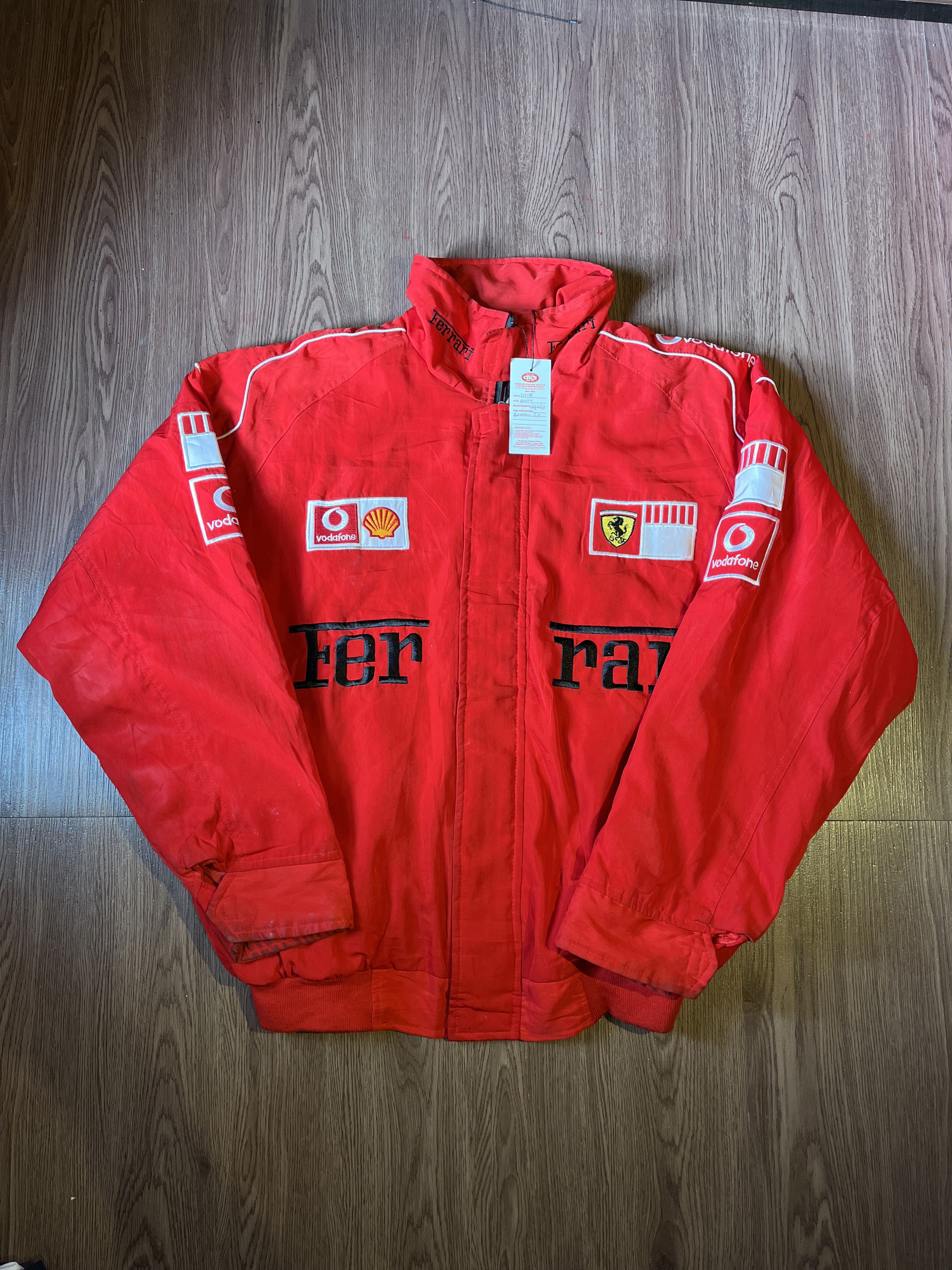Ferrari Ferrari Marlboro Barcode Logo Team Racing Jacket | Grailed