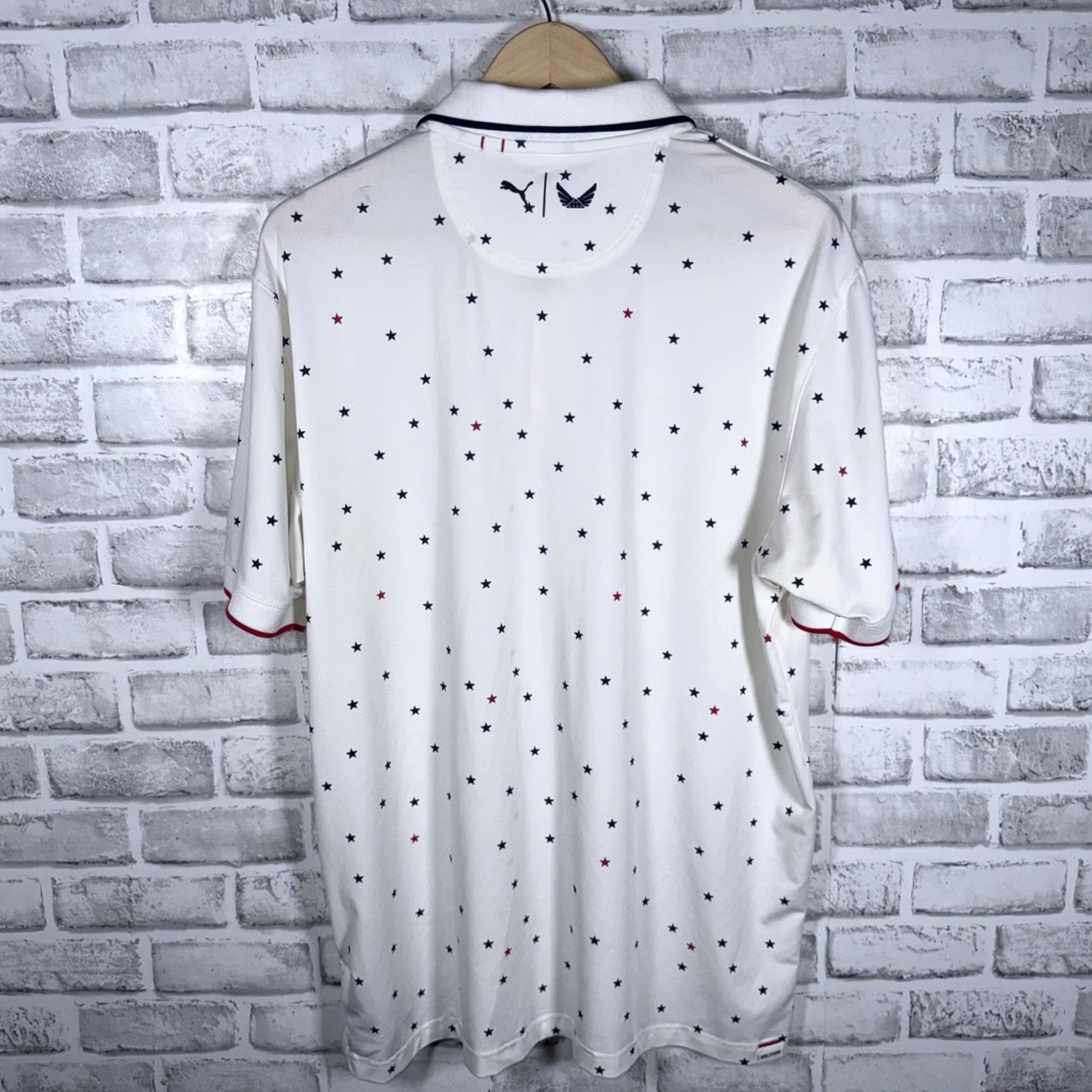 Puma PUMA Volition America White Polo Shirt Mens Size L Size US L / EU 52-54 / 3 - 4 Thumbnail
