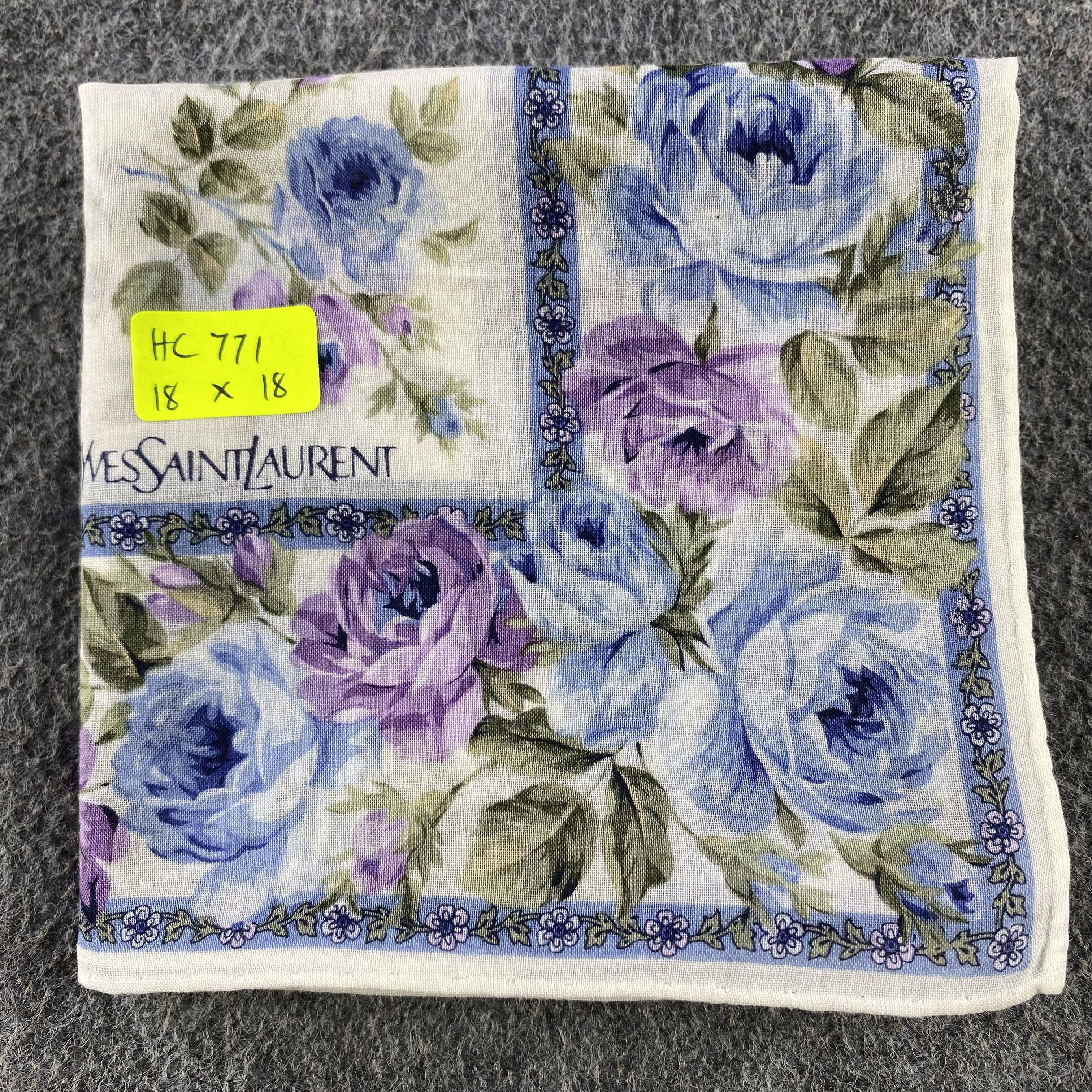 Vintage × Yves Saint Laurent Yves Saint Laurent Handkerchief/Neckerchief/Bandana HC771 Size ONE SIZE - 5 Thumbnail