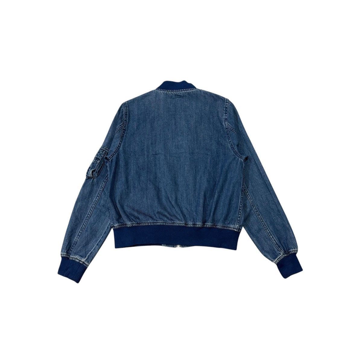 Beams Plus Vintage Beams Heart Zipper Denim Style Flight Bomber Jacket Size M / US 6-8 / IT 42-44 - 11 Thumbnail