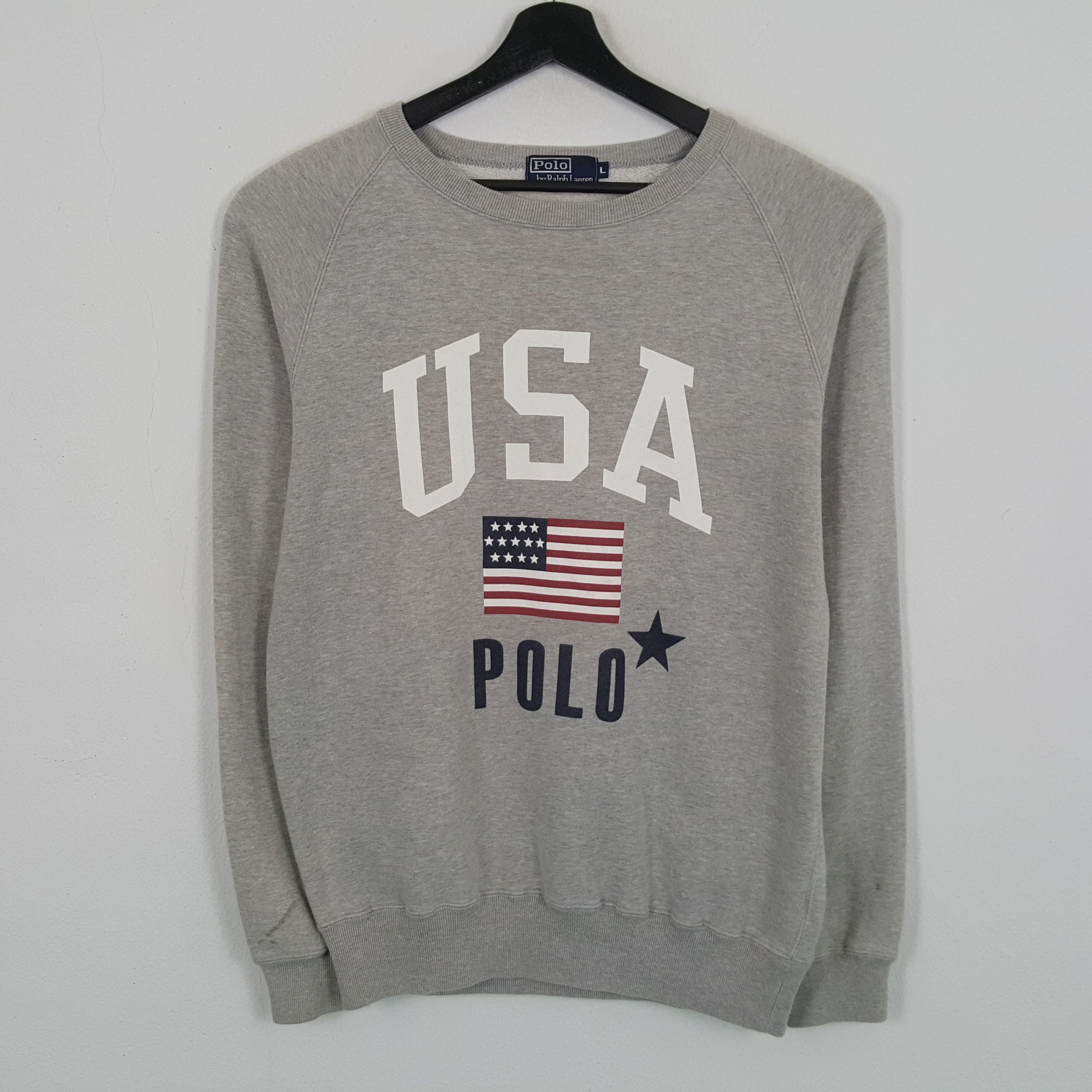 Polo Ralph Lauren × Vintage POLO by RALPH LAUREN USA Design Sweatshirt Size US M / EU 48-50 / 2 - 1 Thumbnail