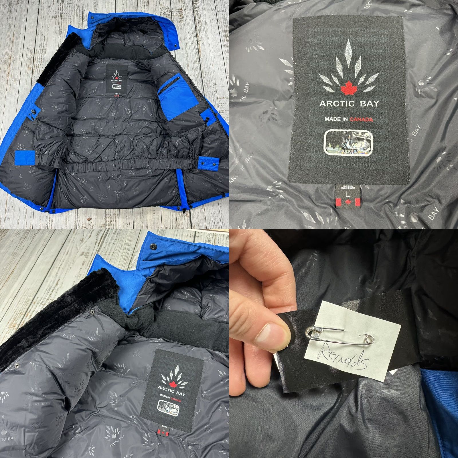 Vintage Arctic Bay Canada DOWN GOOSE NUNAVUT PARKA LARGE L WARM royal blue MSRP ,350 Size US L / EU 52-54 / 3 - 8 Thumbnail