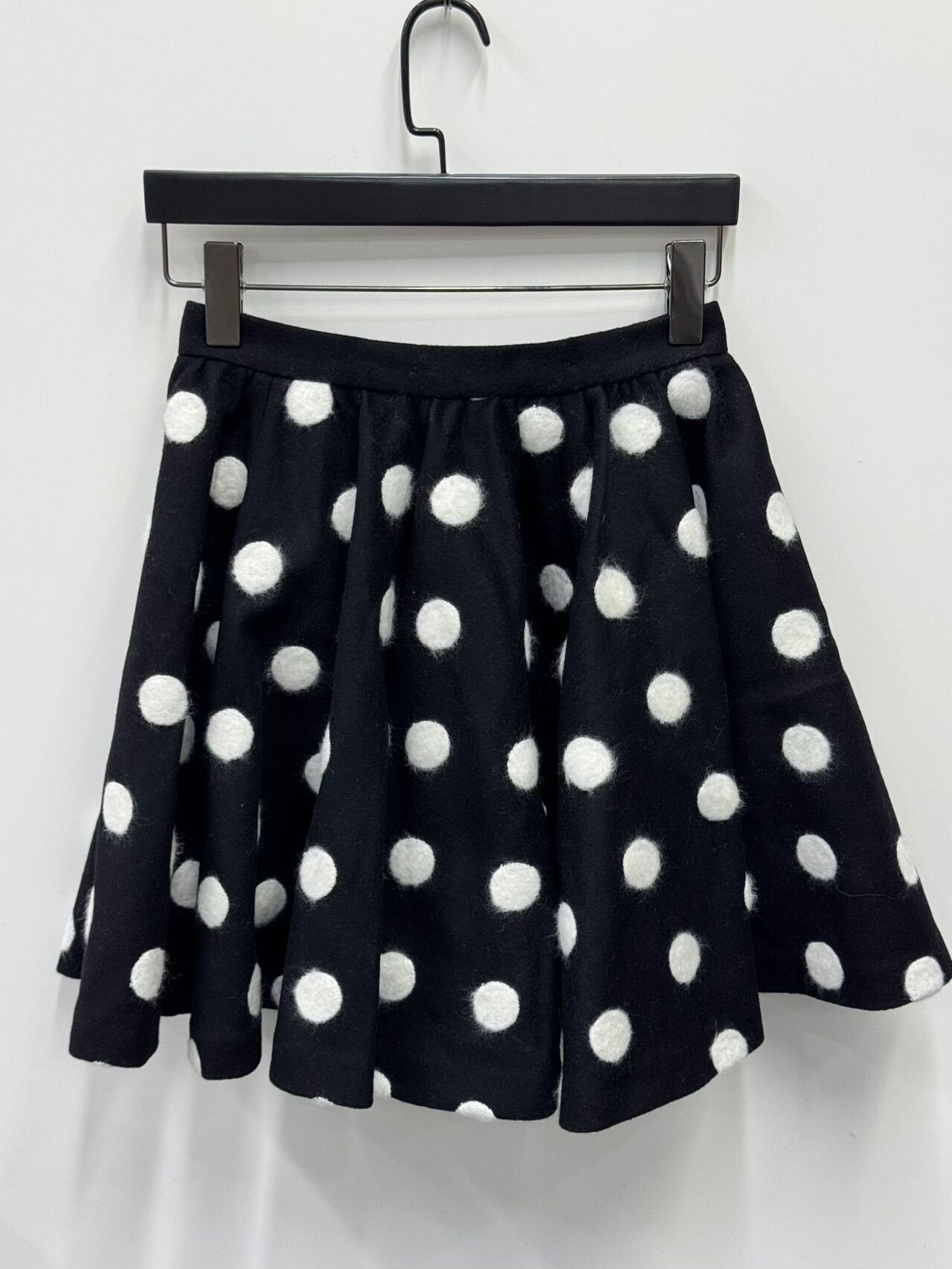 Rochas Rochas Polka Dot Pleated Mini Skirt Size 38" / US 16 / IT 52 - 1 Thumbnail