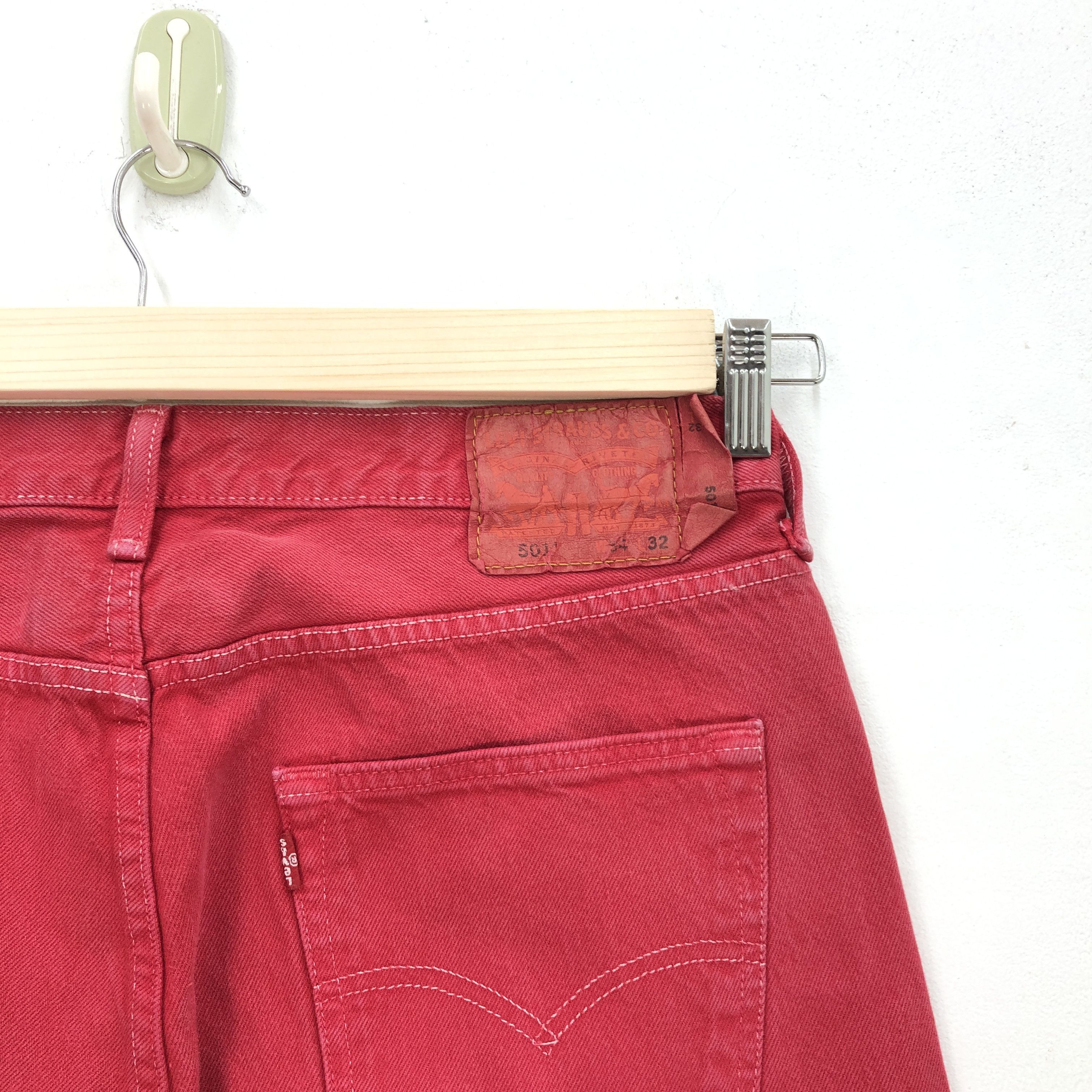 Levi's Vintage Levis Jeans Levi's 501 Denim Levis Red Colour Pants Size US 34 / EU 50 - 5 Thumbnail