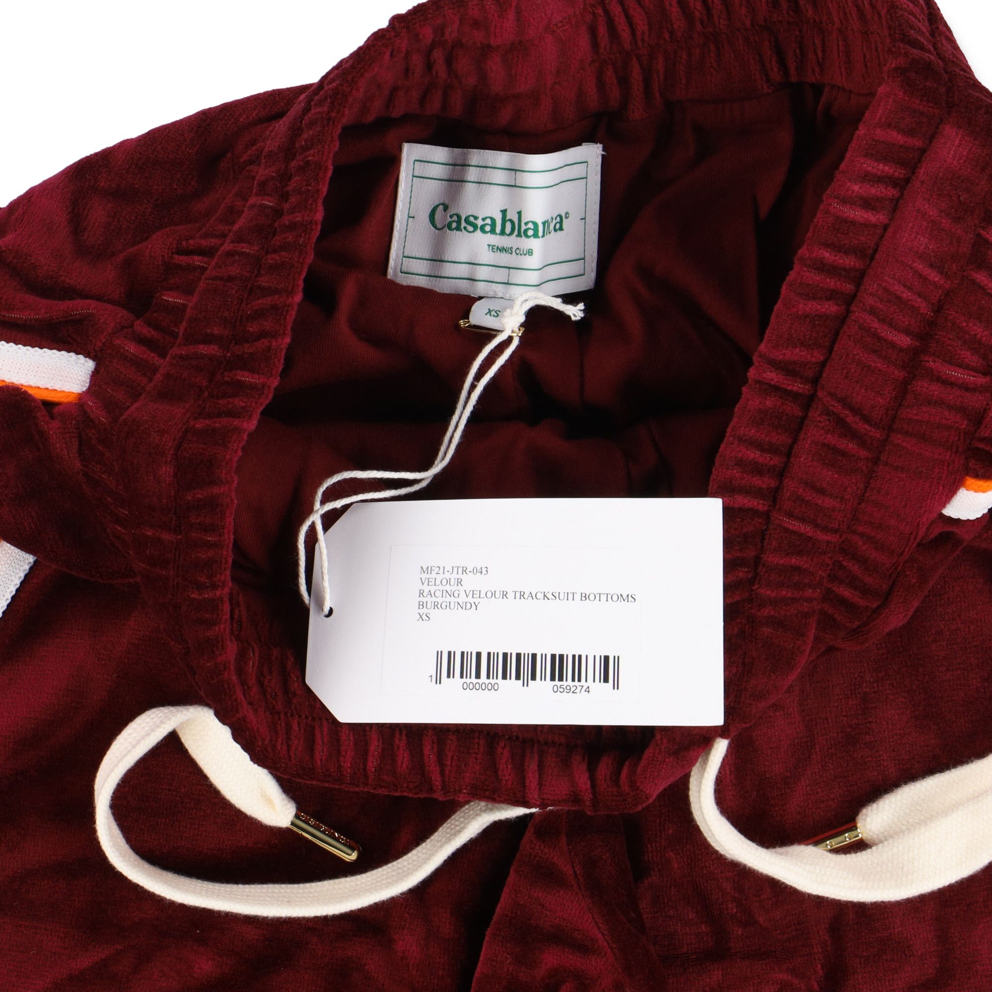 Casablanca Burgundy Racing Velour Track Pants Size 28" / US 6 / IT 42 - 4 Thumbnail