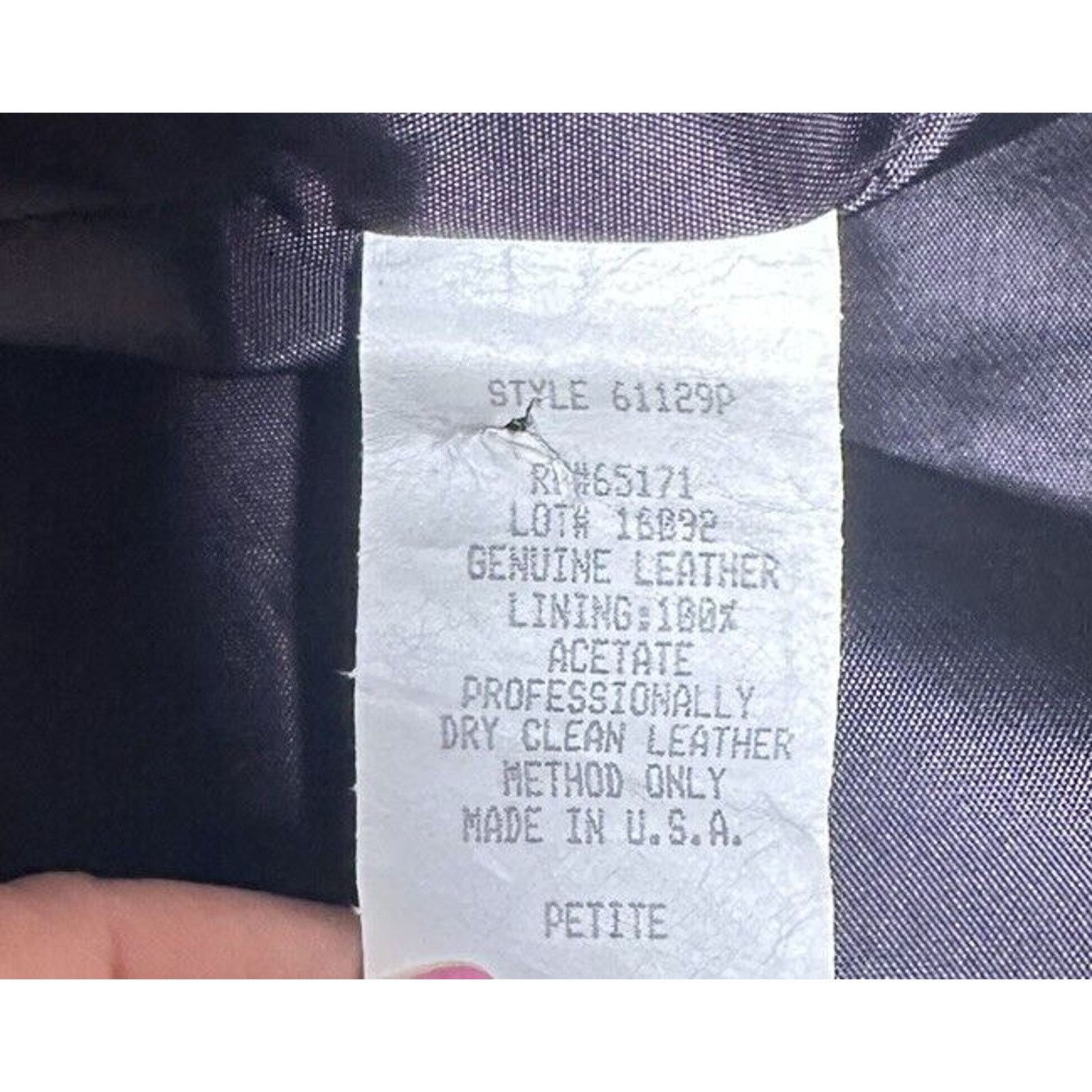 Other Vtg 90s Outerwear by Pheonix Purple Leather Jacket Coat SP Size S / US 4 / IT 40 - 9 Thumbnail