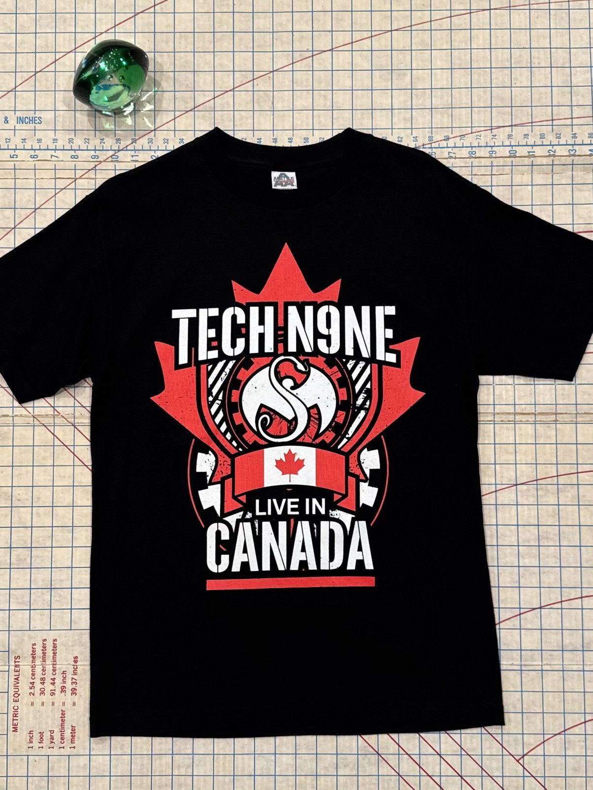 Rap Tees Tech N9ne Live in Canada Tech Nine Tour Tee Black Medium Size US M / EU 48-50 / 2 - 2 Thumbnail