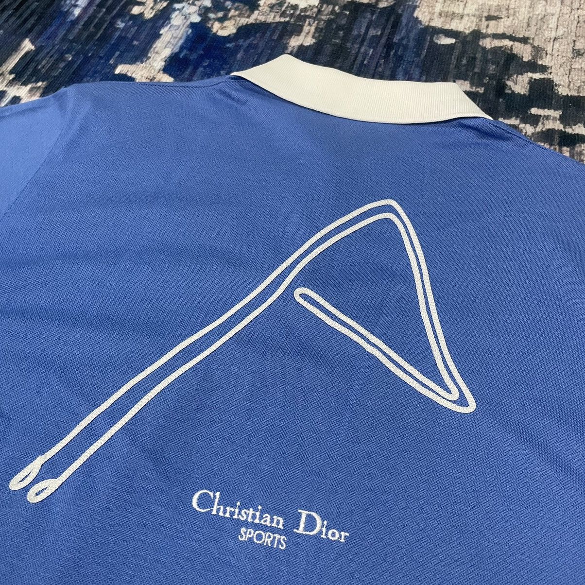 Dior Vintage Christian Dior Sports Archive Blue Polo Collar Shirt Size US S / EU 44-46 / 1 - 18 Thumbnail