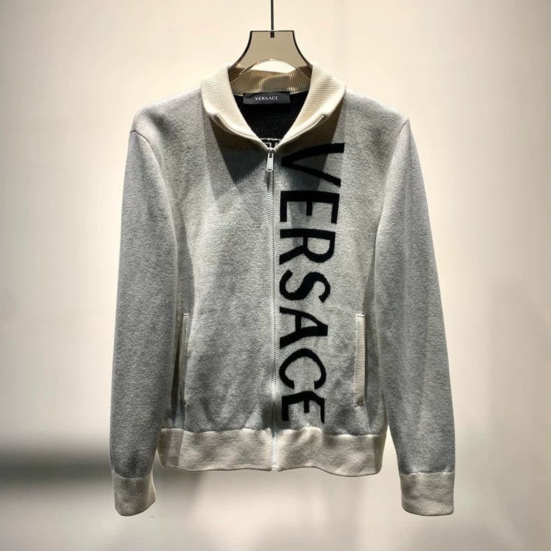 Versace Versace Logo Print Zip-Up Jacket Size US L / EU 52-54 / 3 - 1 Thumbnail