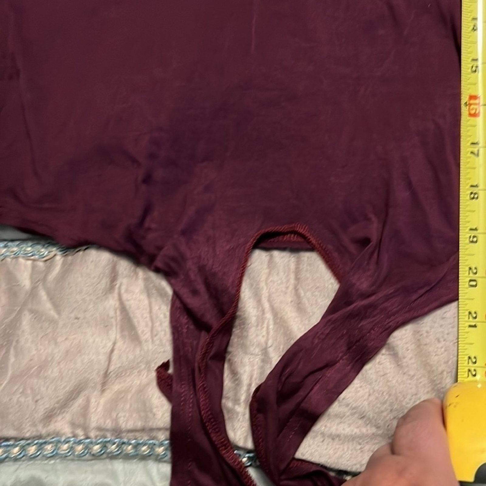 Boohoo BOOHOO WOMENS MAROON TIE FRONT TEE SZ2 Size XS / US 0-2 / IT 36-38 - 11 Thumbnail