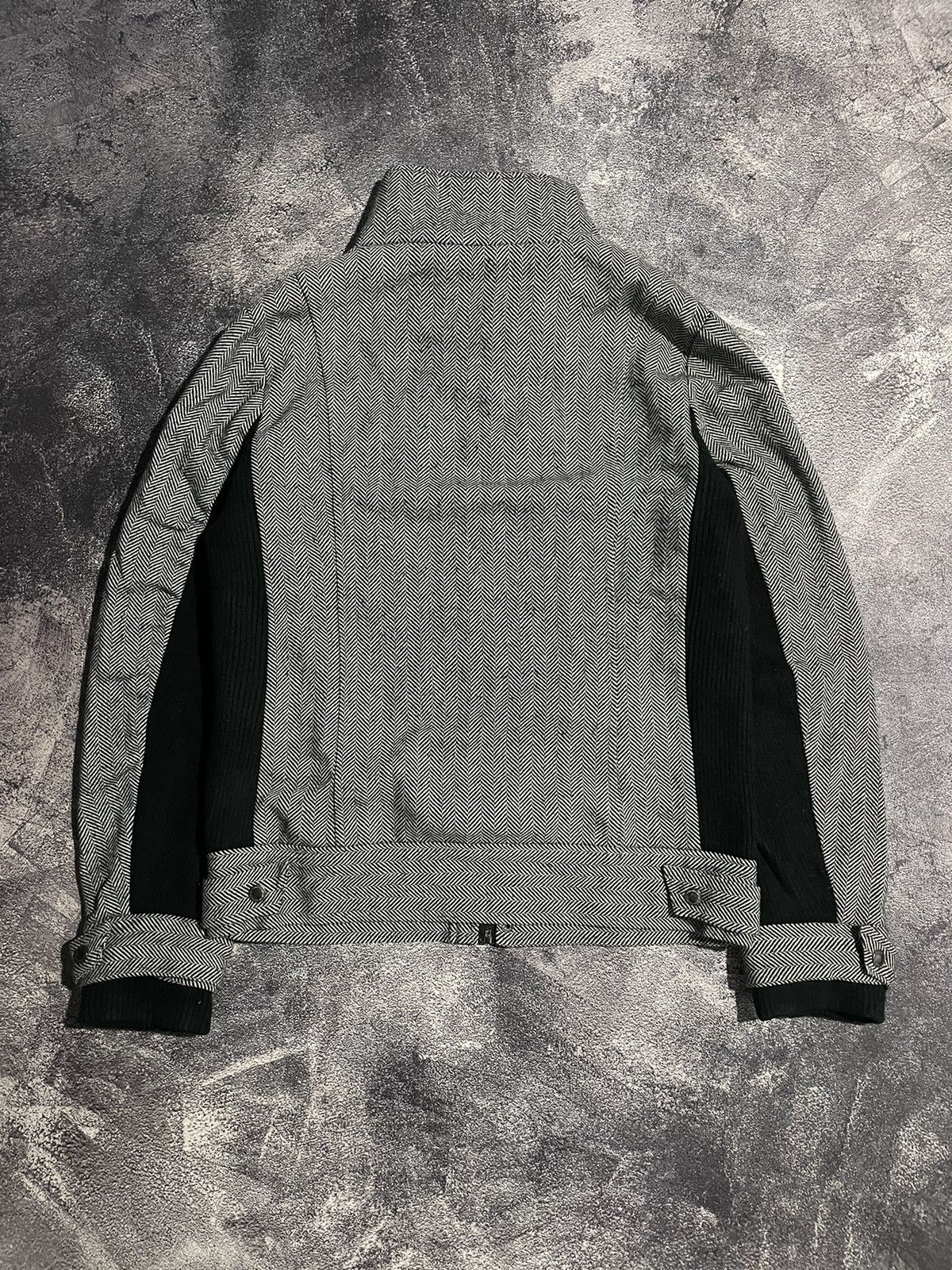 semanticdesign Semanticdesign Double Zipper Wool Jacket Vkei Style Size US L / EU 52-54 / 3 - 11 Thumbnail