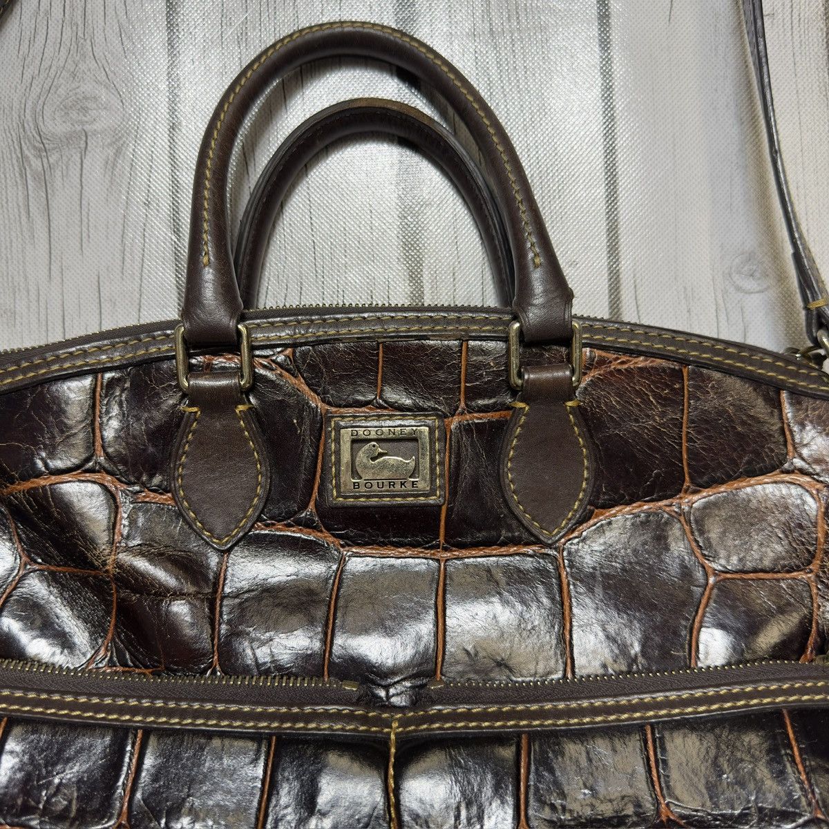 Dooney & Bourke × Vintage Vintage Dooney & Bourke crocodile bag Size ONE SIZE - 4 Thumbnail