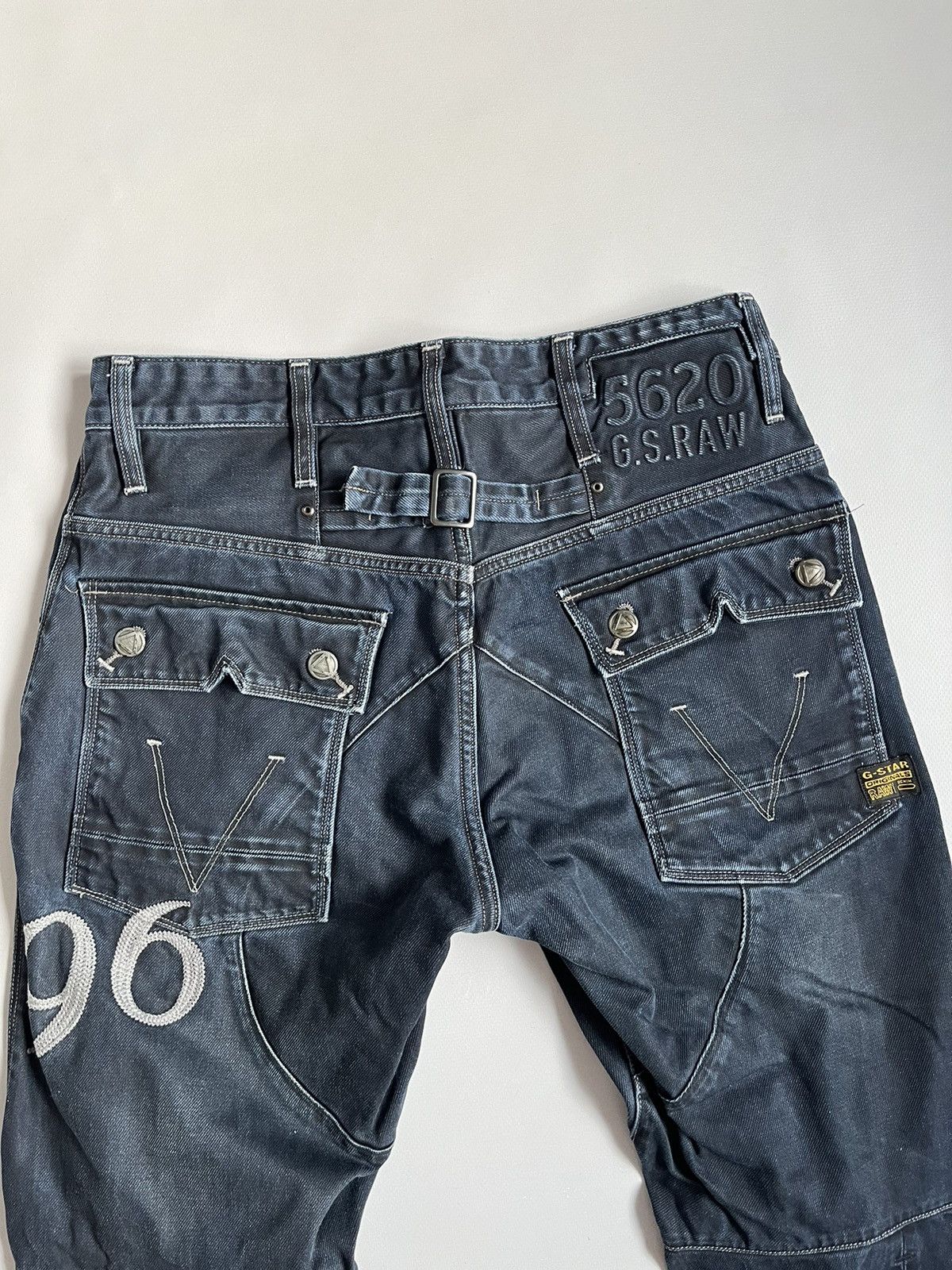 G-Star G-Star Raw Denim Motor 5620 3D Tapered Embro Pants Size US 32 / EU 48 - 10 Thumbnail
