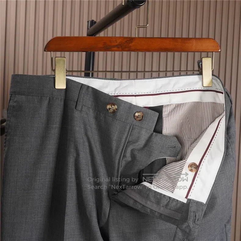 Brunello Cucinelli Brunello Cucinelli Lightweight Wool Dress Pants Size US 38 / EU 54 - 3 Thumbnail