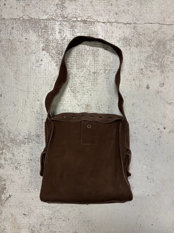 Dolce & Gabbana SS2002 Dolce & Gabbana Brown Suede Messenger Eyelet Bag Size ONE SIZE - 6 Thumbnail