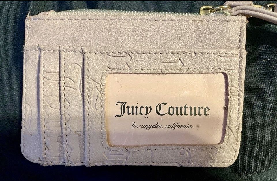 Juicy Couture Juicy Couture Pink Leather Wristlet Deboss Dusty Blush Size ONE SIZE - 3 Thumbnail