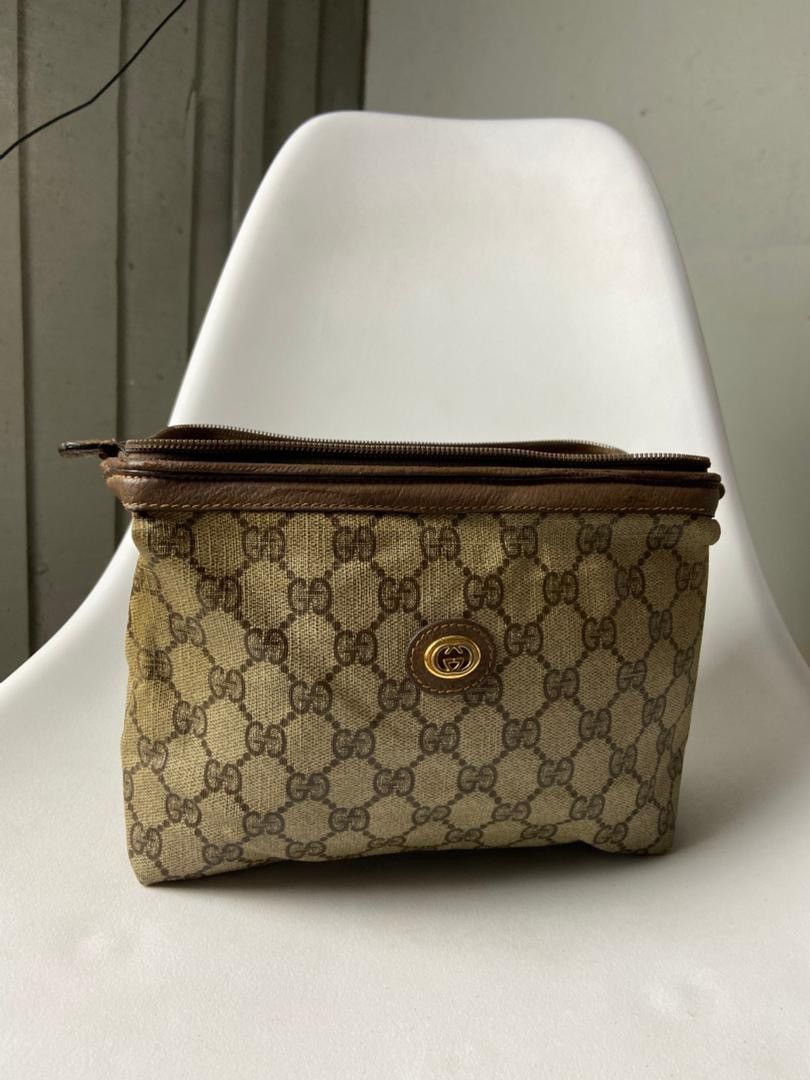 Gucci Vintage GG Supreme Gucci Canvas Pouch (201) Size ONE SIZE - 18 Thumbnail