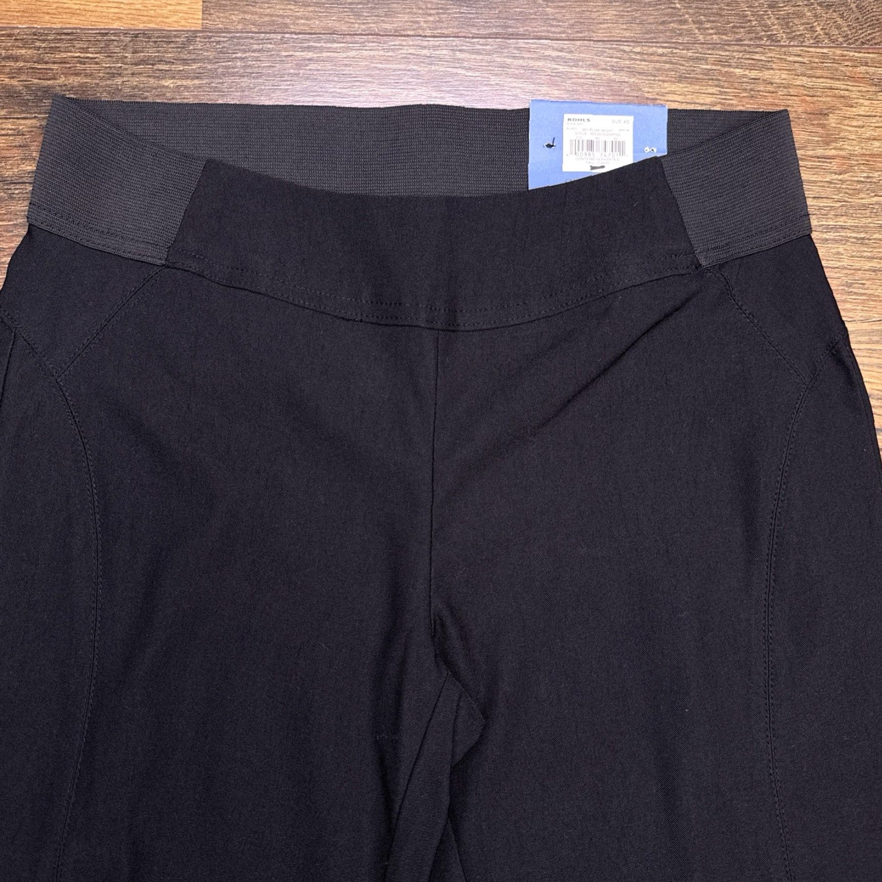 Vintage Simply Vera Wang Capri Leggings XS Black Capri Leggings Women's XS Black Stretch New Size 26" / US 2 / IT 38 - 3 Thumbnail