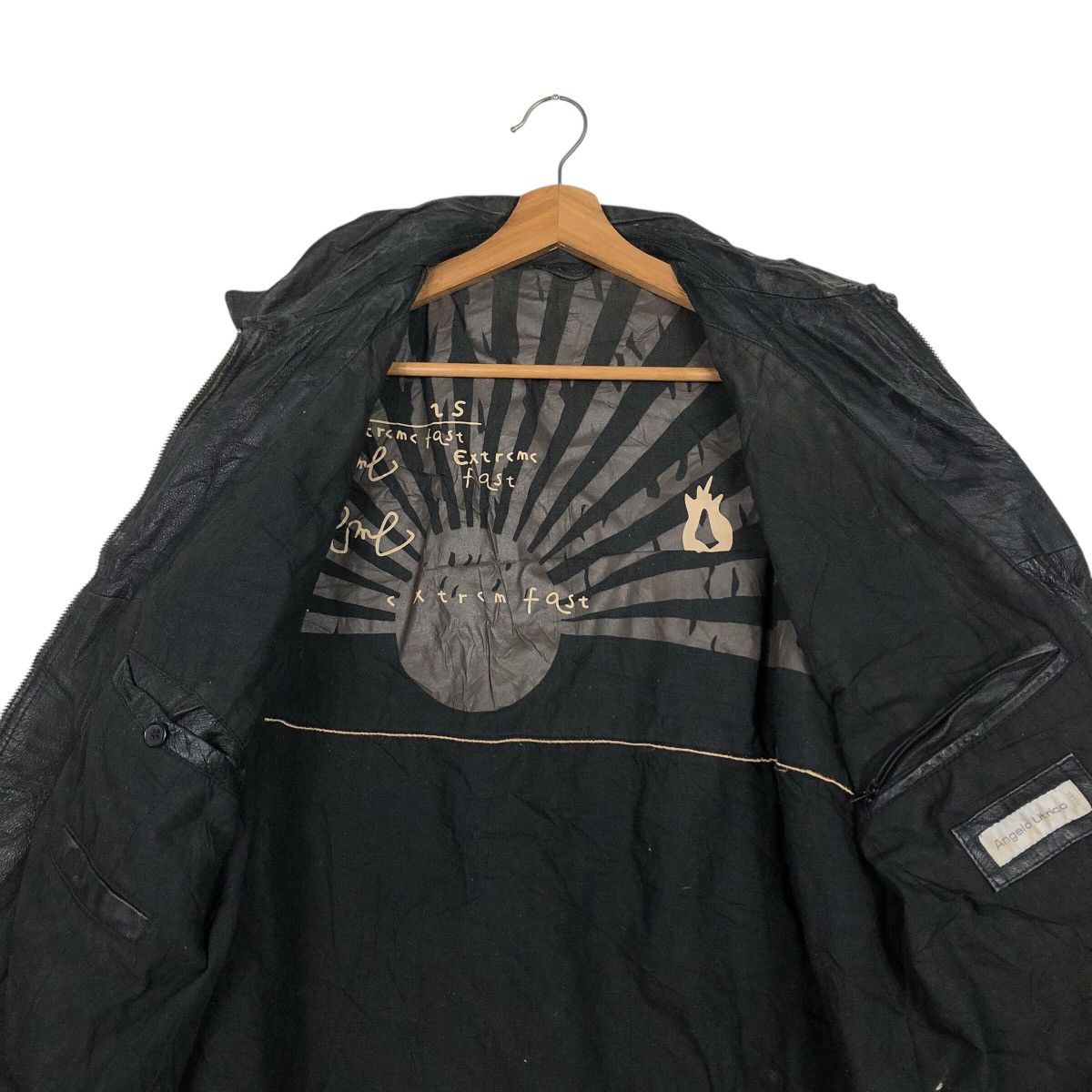 Japanese Brand 📌Vintage Leather Biker Jacket Angelo Litrico Issey Miyake Size US M / EU 48-50 / 2 - 15 Thumbnail