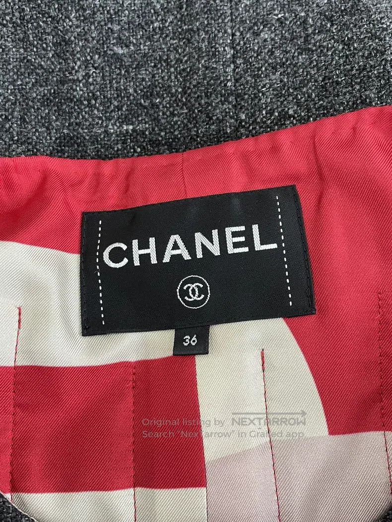 Chanel Chanel Grey four-pocket chain jacket Size XS / US 0-2 / IT 36-38 - 5 Thumbnail