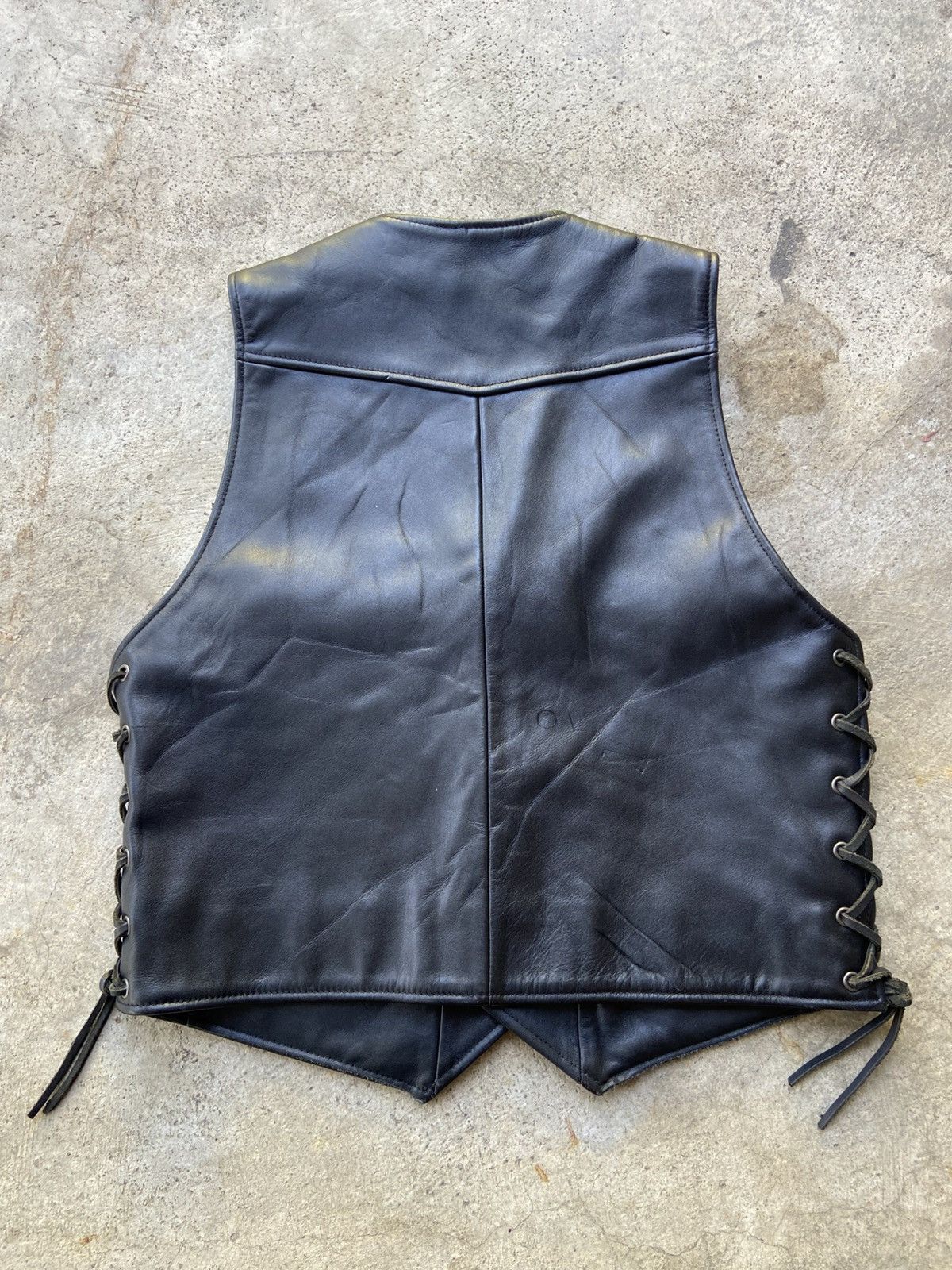 Kadoya Vintage Kadoya K’s Product Laced Sides Leather Vest Size US L / EU 52-54 / 3 - 6 Thumbnail