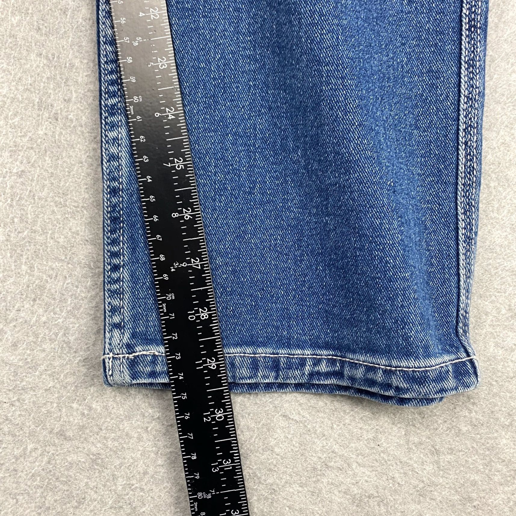 Essentials Amazon Jeans Mens 33X30 Blue Straight Leg Pockets Loose Fit Stretch 7 - 5-Pocket Design Denim Slim Straight Casual Modern Vintage: No Size US 33 - 7 Thumbnail