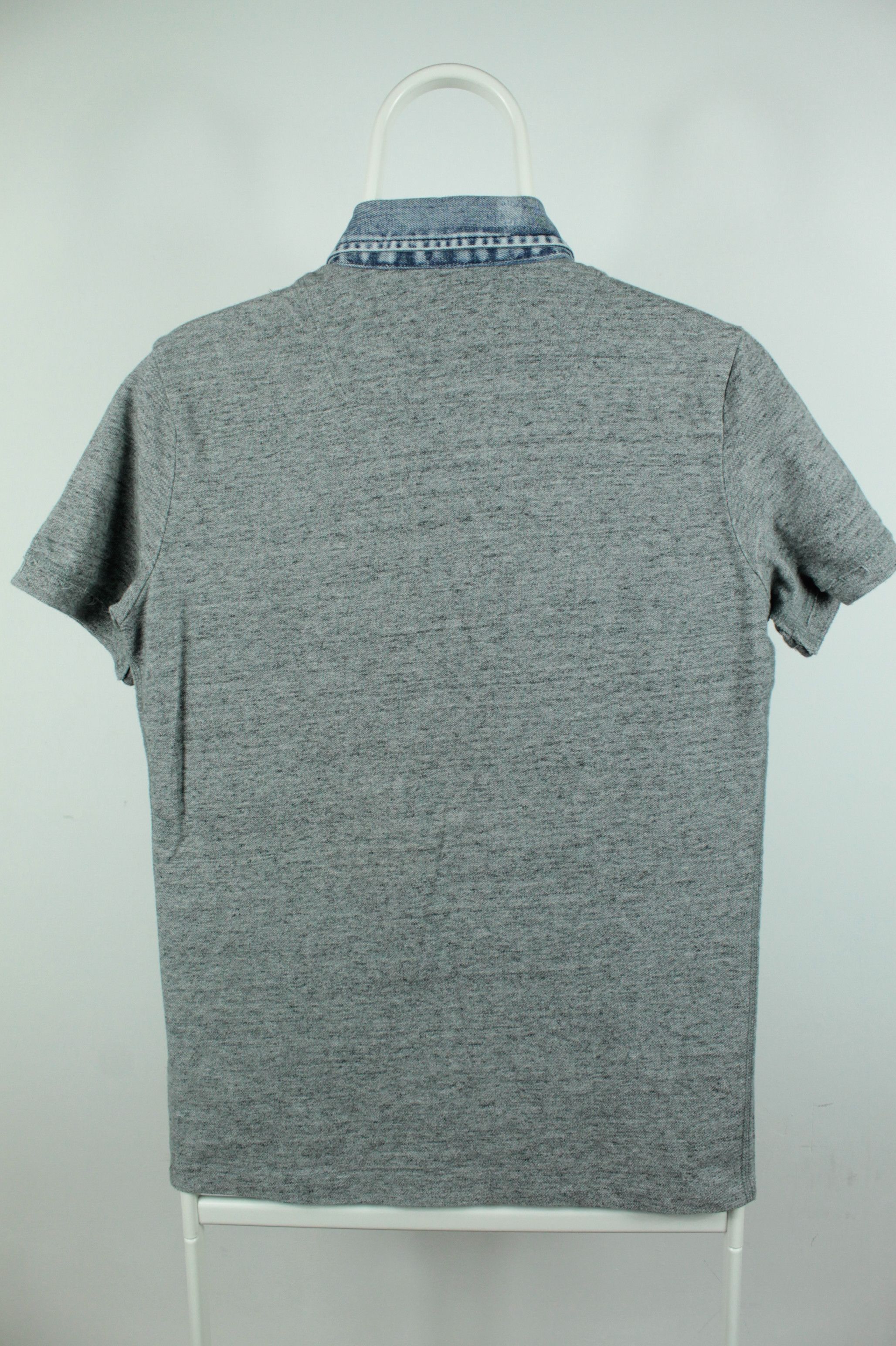 Diesel Diesel Gray Cotton Denim Collar Polo Shirt Men's Size US S / EU 44-46 / 1 - 5 Thumbnail
