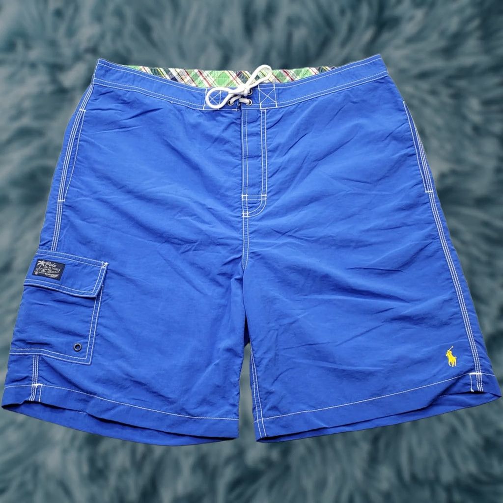 Polo Ralph Lauren Polo Ralph Lauren Board Shorts Mens L Blue Pony Logo Drawstring Waterproof? Size US L / EU 52-54 / 3 - 1 Thumbnail
