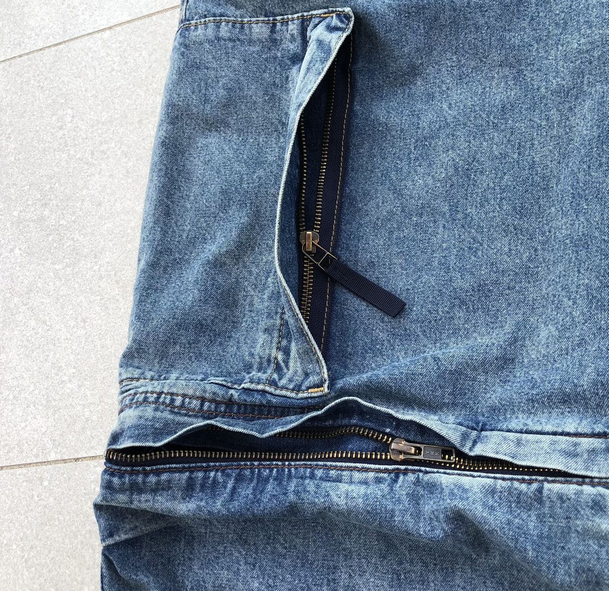 Undercover Undercover x GU Denim Convertible Wide Cargo Pants Size US 34 / EU 50 - 11 Thumbnail