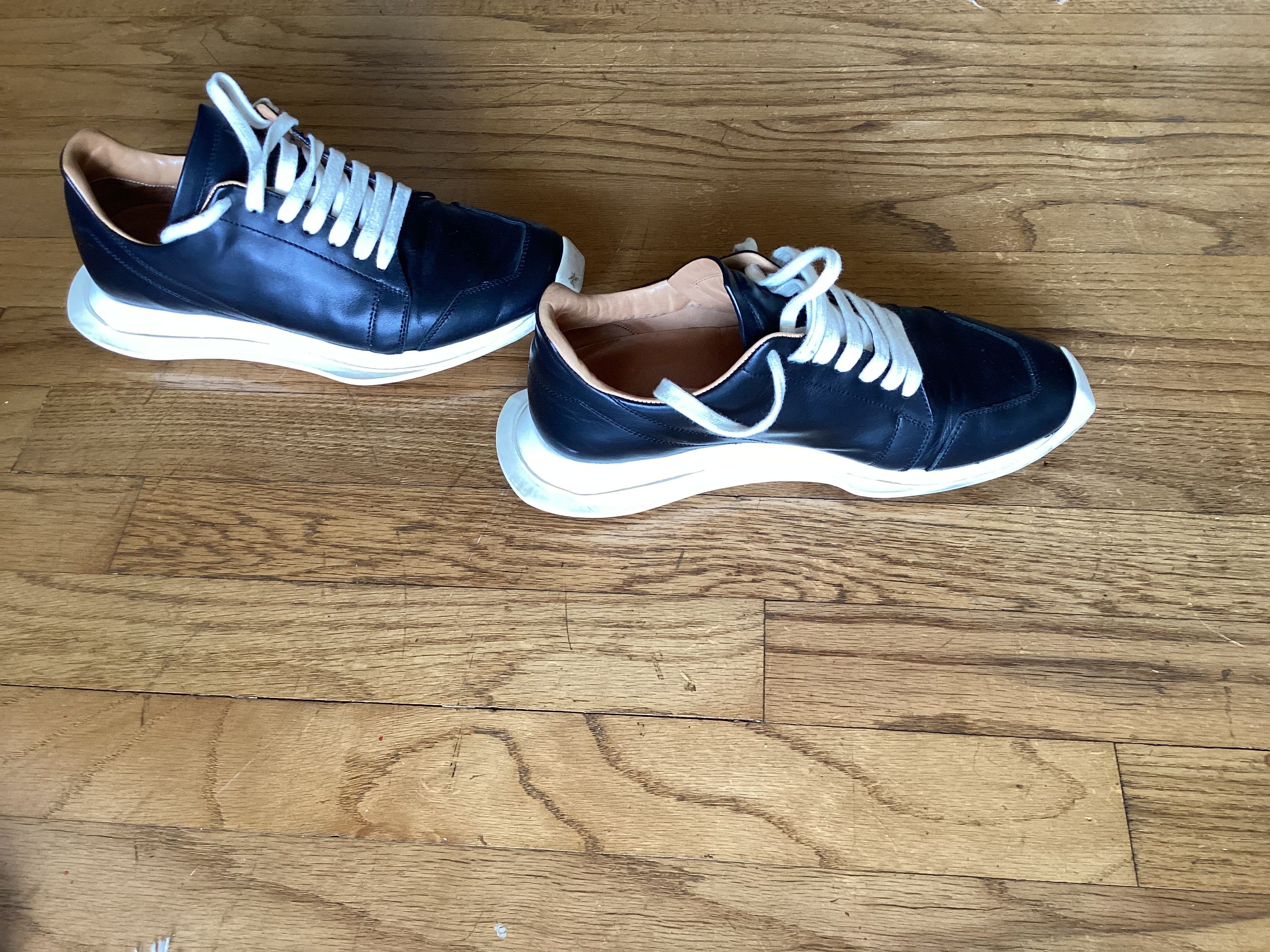 Rick Owens Rick Owens black runners size 37 Size US 7 / IT 37 - 4 Thumbnail