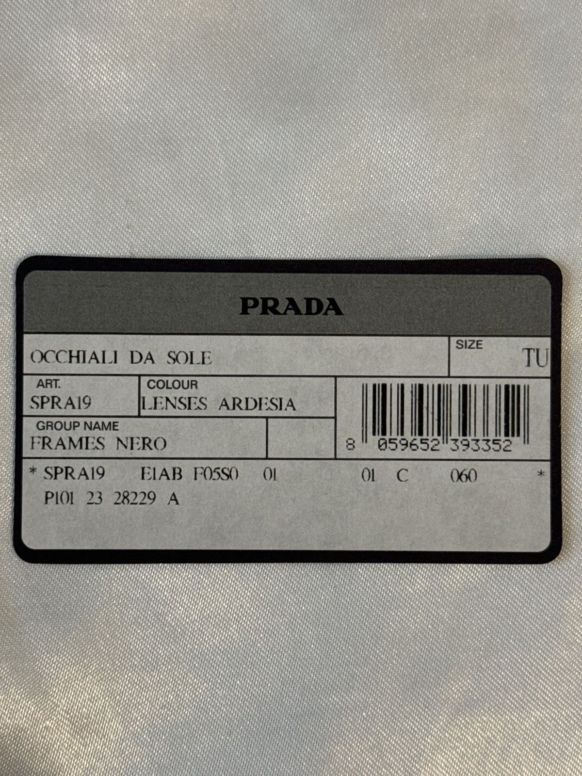 Designer Prada Symbole Sunglasses - Black Size ONE SIZE - 10 Thumbnail