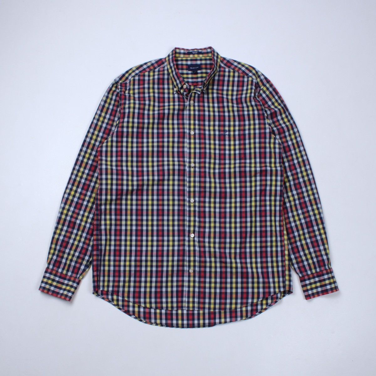Designer × Gant GANT Tech Prep Multicolor Plaid Button Long Sleeve Shirt Size US XL / EU 56 / 4 - 4 Thumbnail