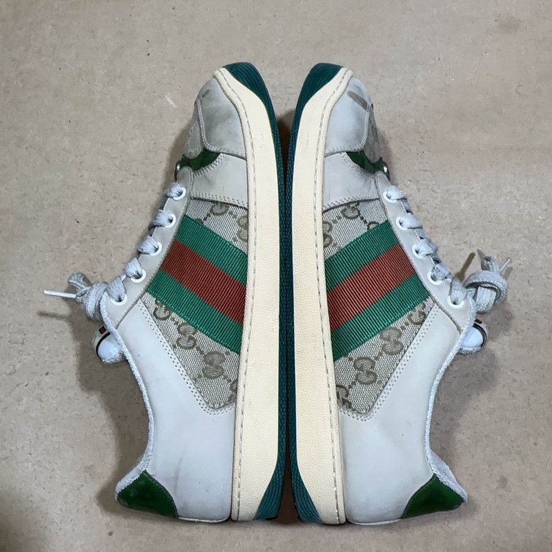 Gucci Gucci Screener Vintage Green Casual Sneakers - Size US 9.5 / EU 42-43 - 8 Thumbnail