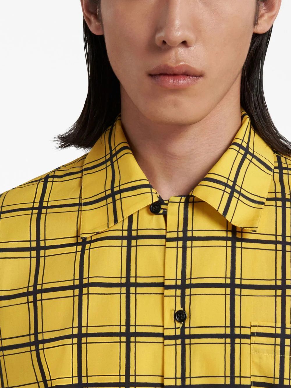 Marni o1w1db10824 Checked Shirt in Yellow Black Size US L / EU 52-54 / 3 - 5 Thumbnail