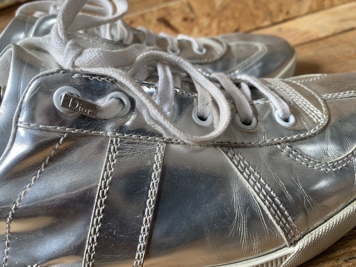 Designer × Dior × Hedi Slimane Dior homme B01 X hedi slimane silver low-top sneakers sz 40 Size US 7 / EU 40 - 8 Thumbnail