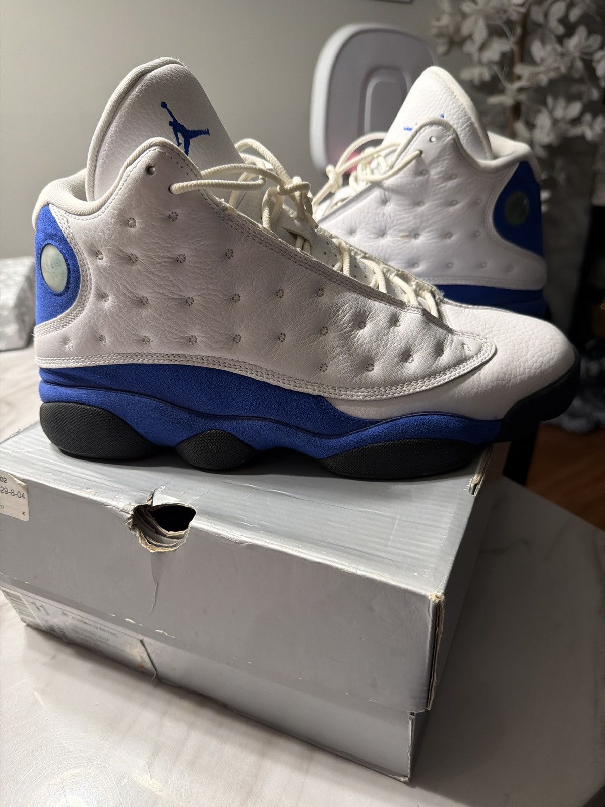 Jordan Brand Jordan 13 Retro White Hyper Royal Size US 11 / EU 44 - 1 Thumbnail